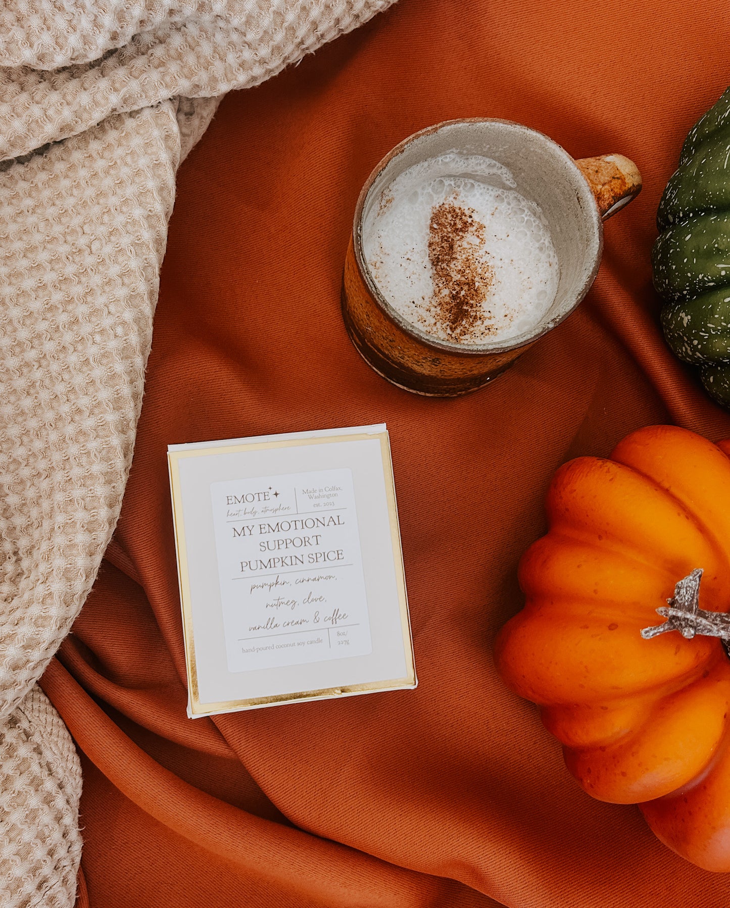 my emotional support pumpkin spice 8 oz soy candle