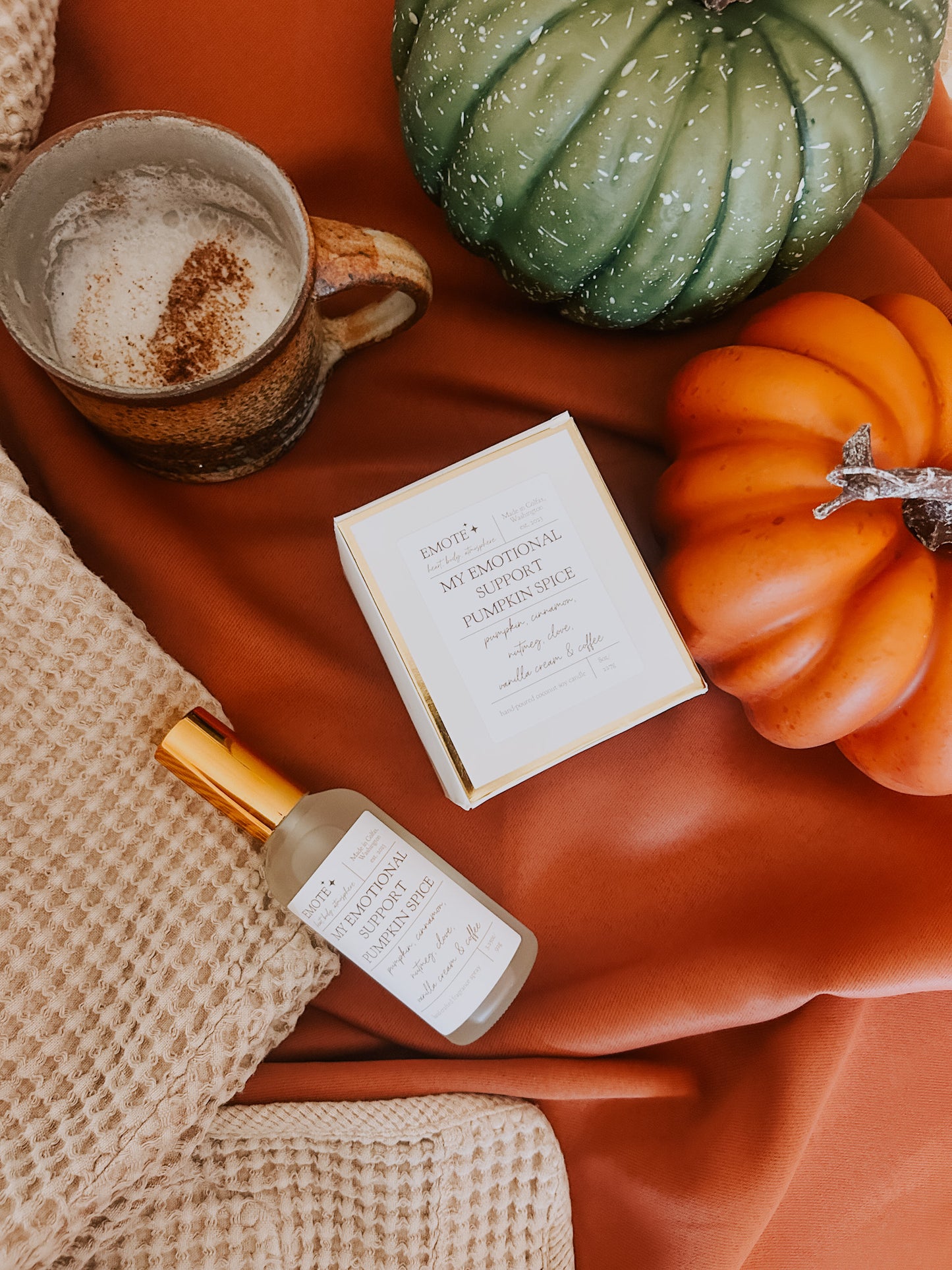 my emotional support pumpkin spice 8 oz soy candle