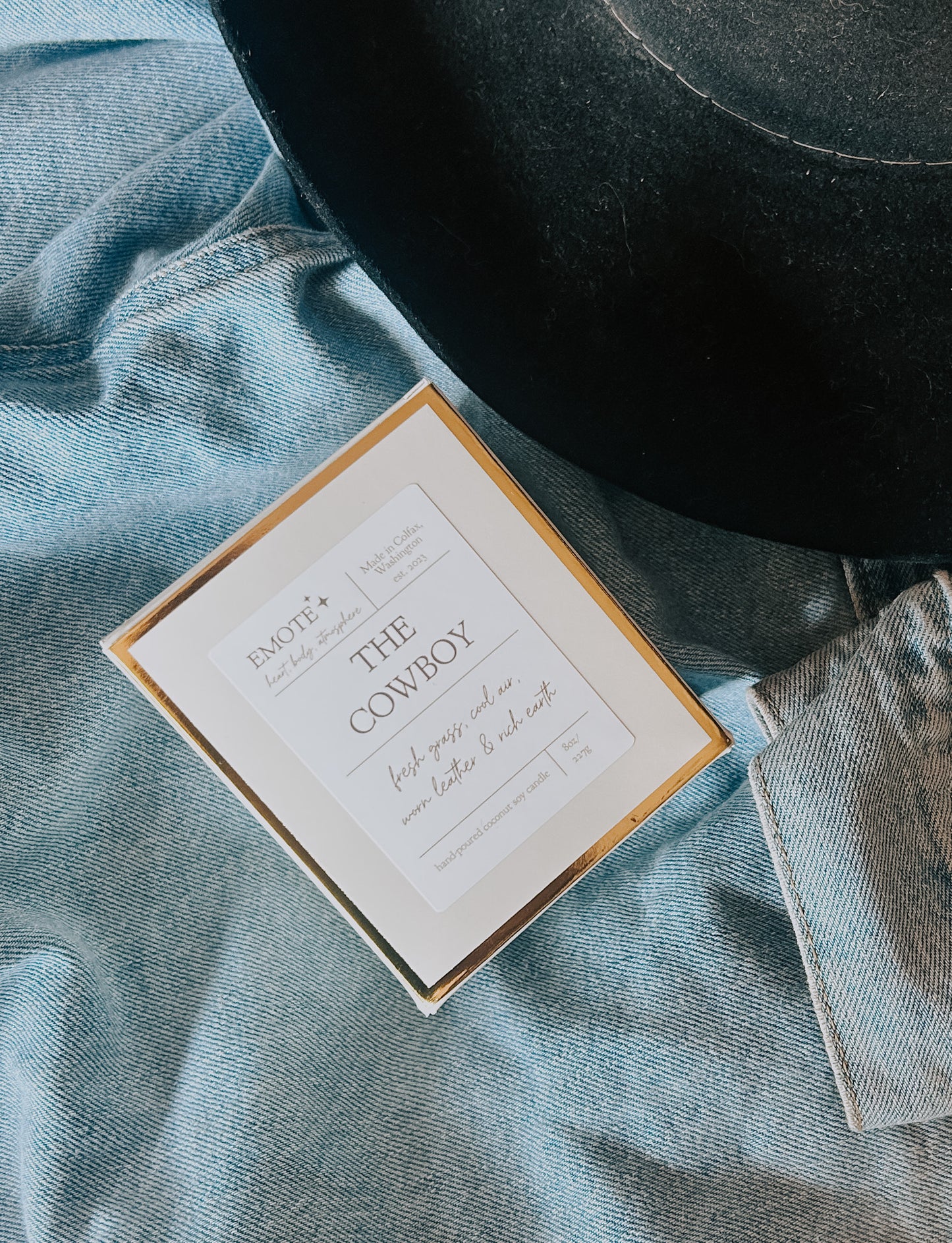 the cowboy 8 oz soy candle