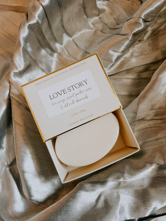 love story donkey milk soap