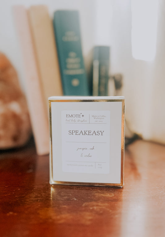 speakeasy 8 oz soy candle