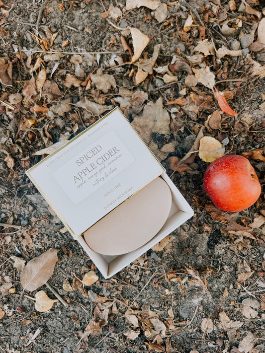 spiced apple cider donkey milk soap