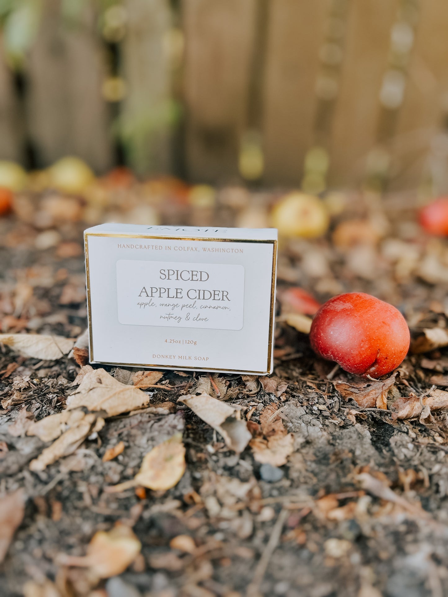 spiced apple cider donkey milk soap