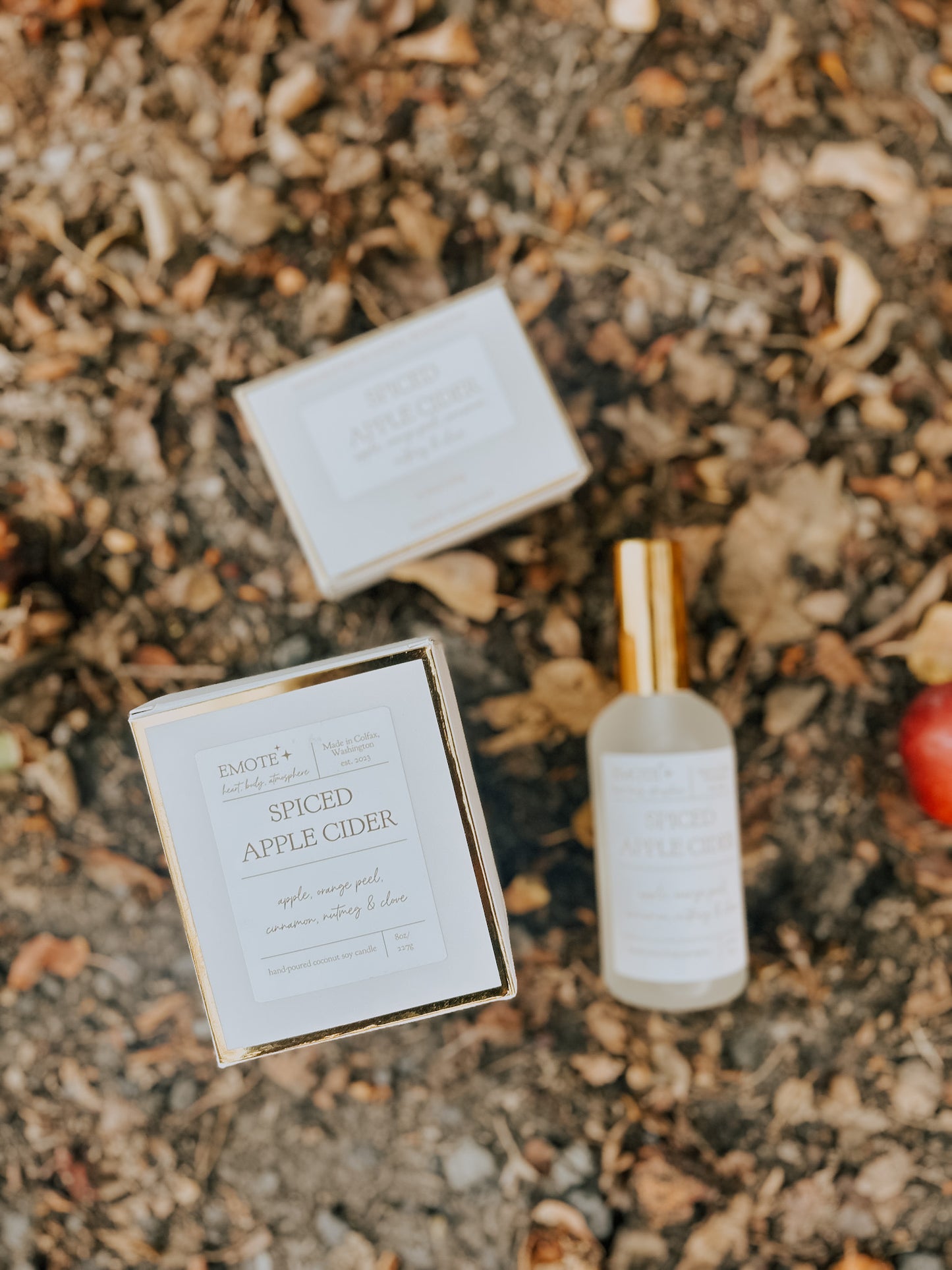 spiced apple cider 8 oz soy candle