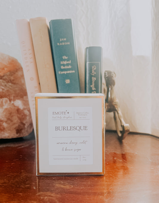 burlesque 8 oz soy candle