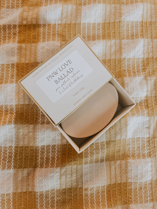 PNW love ballad donkey milk bar soap