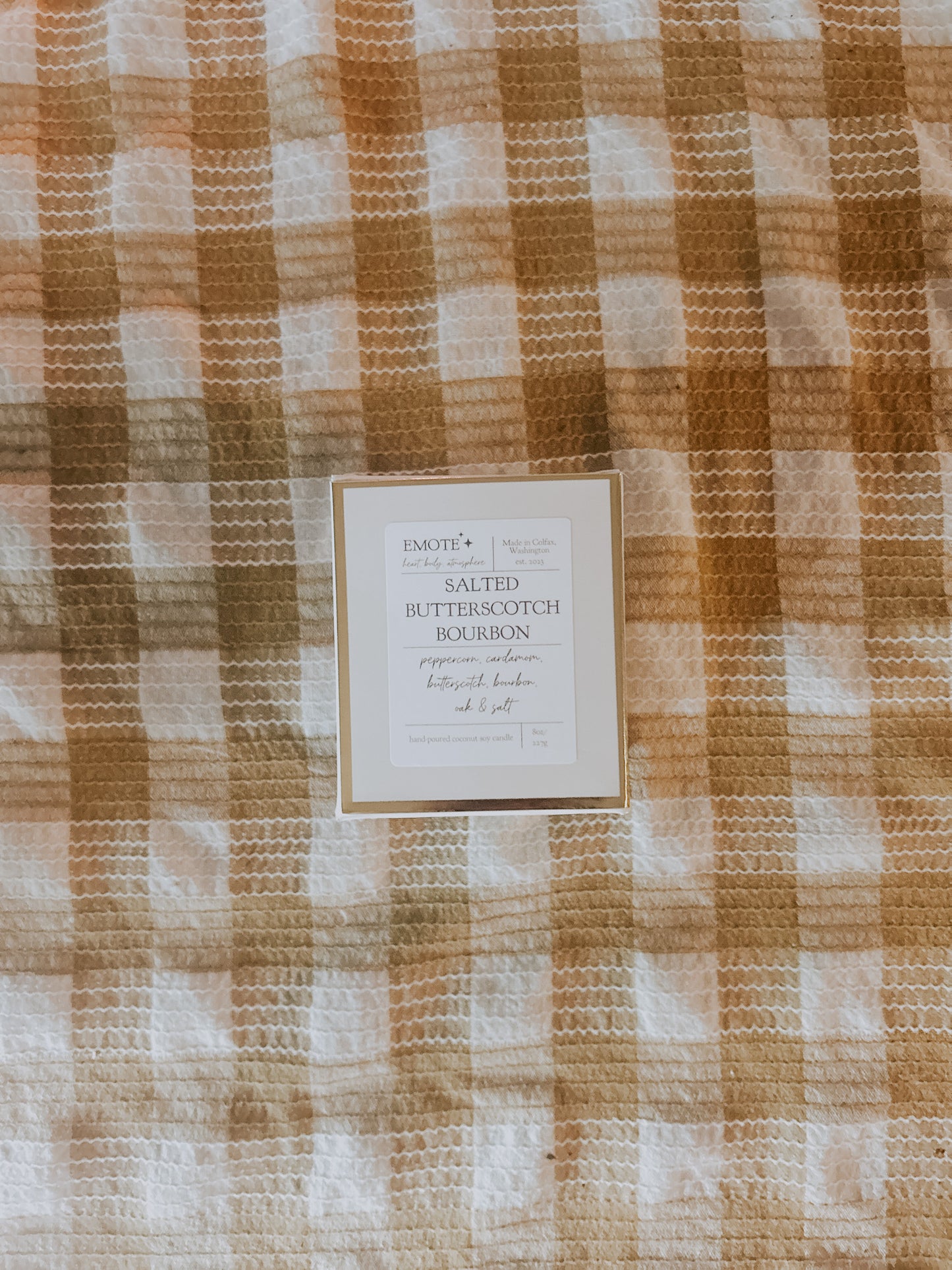 salted butterscotch bourbon 8 oz candle