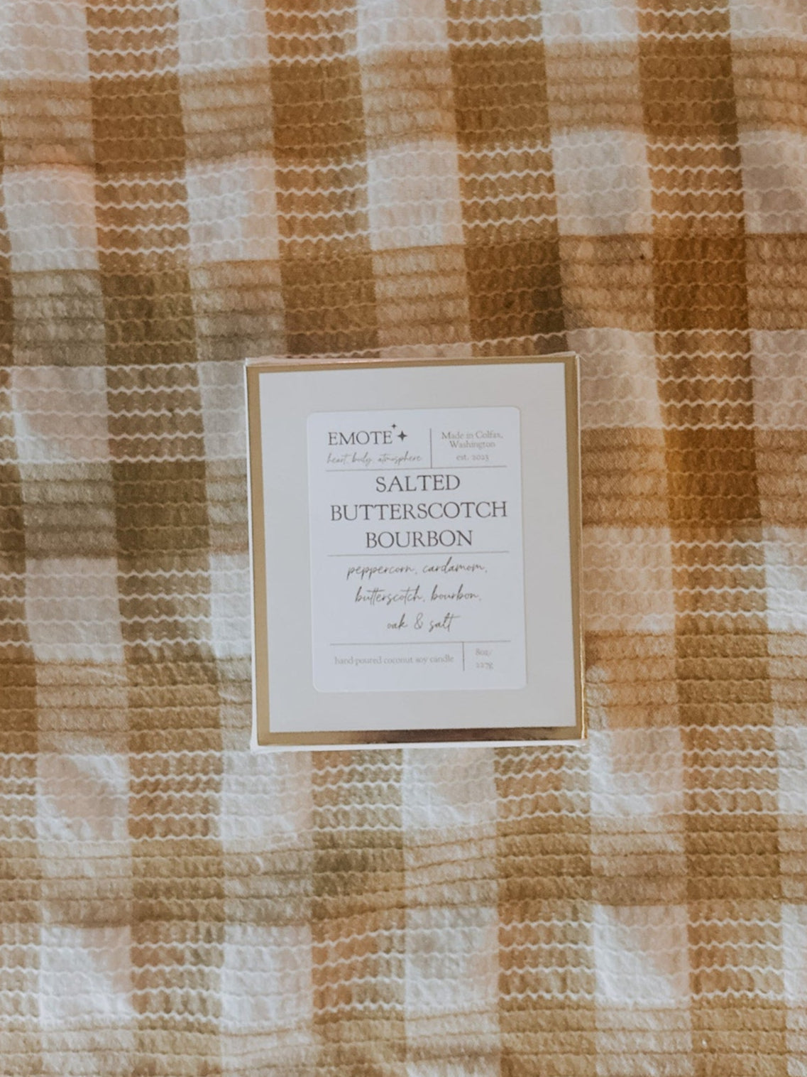 salted butterscotch bourbon 8 oz candle