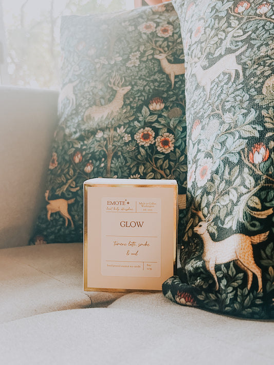glow 8 oz soy candle