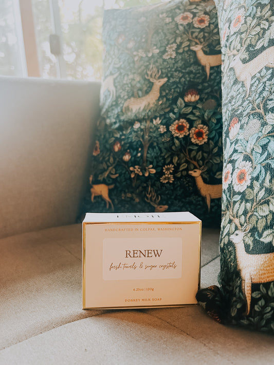 renew donkey milk bar soap