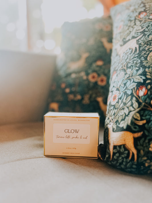 glow donkey milk bar soap