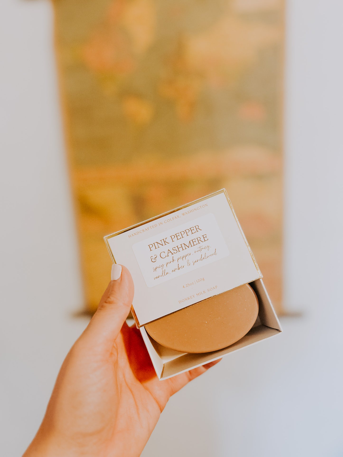pink pepper & cashmere donkey milk soap