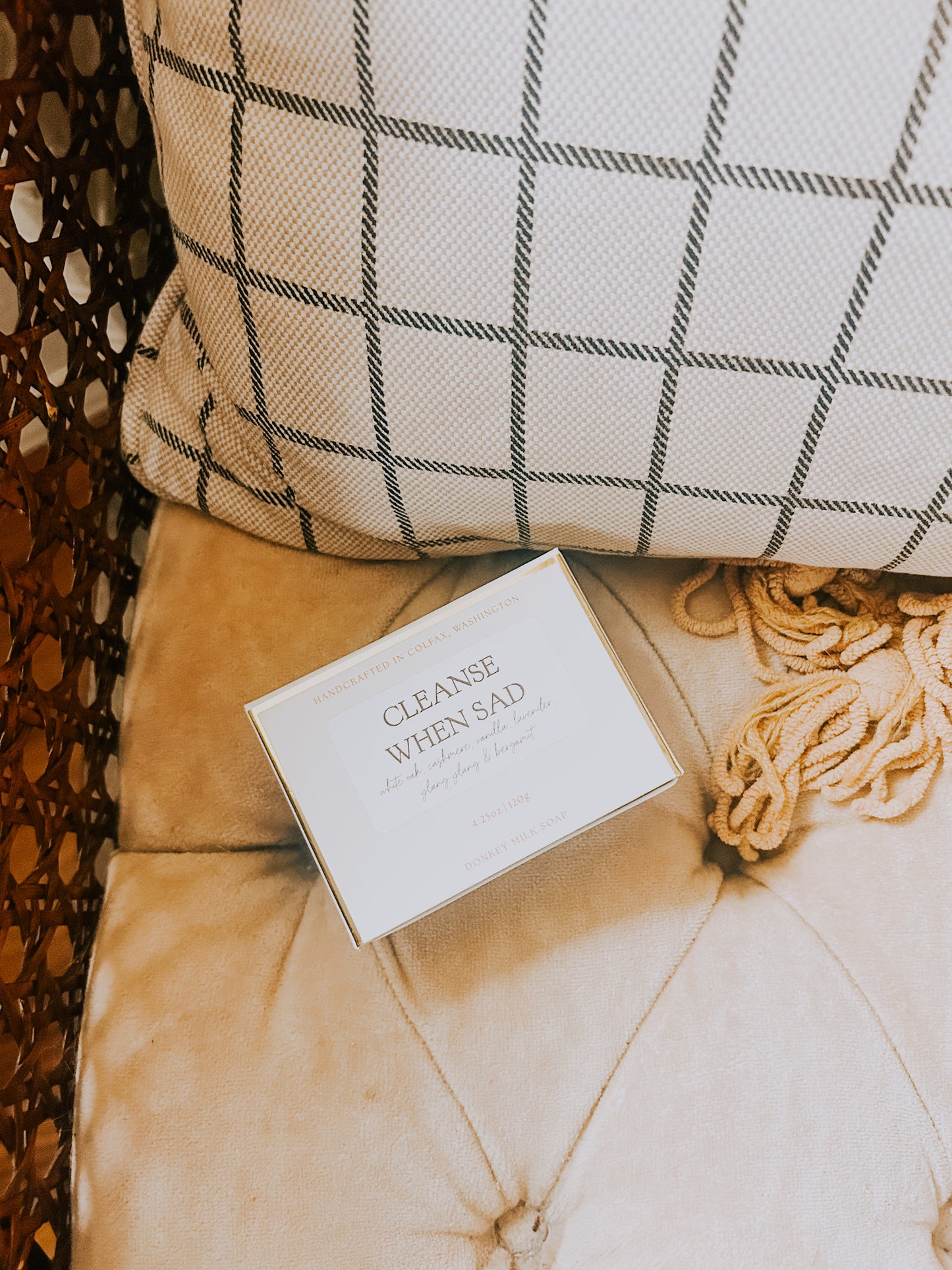 cleanse when sad donkey milk soap bar