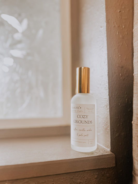 cozy grounds fragrance spray