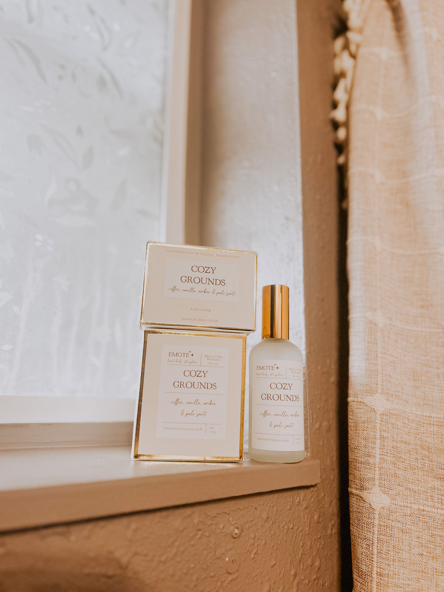 cozy grounds fragrance spray