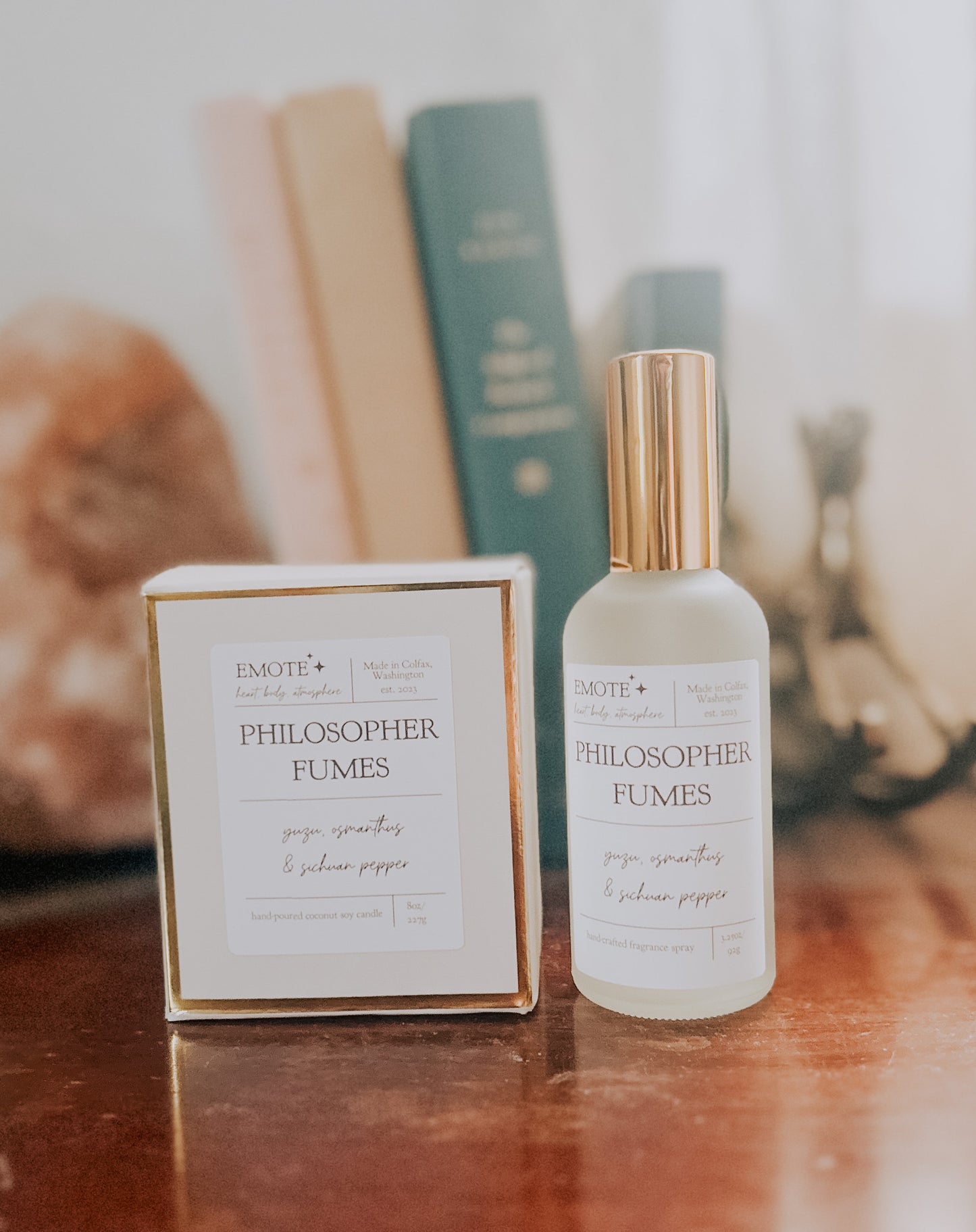 philosopher fumes 8 oz soy candle