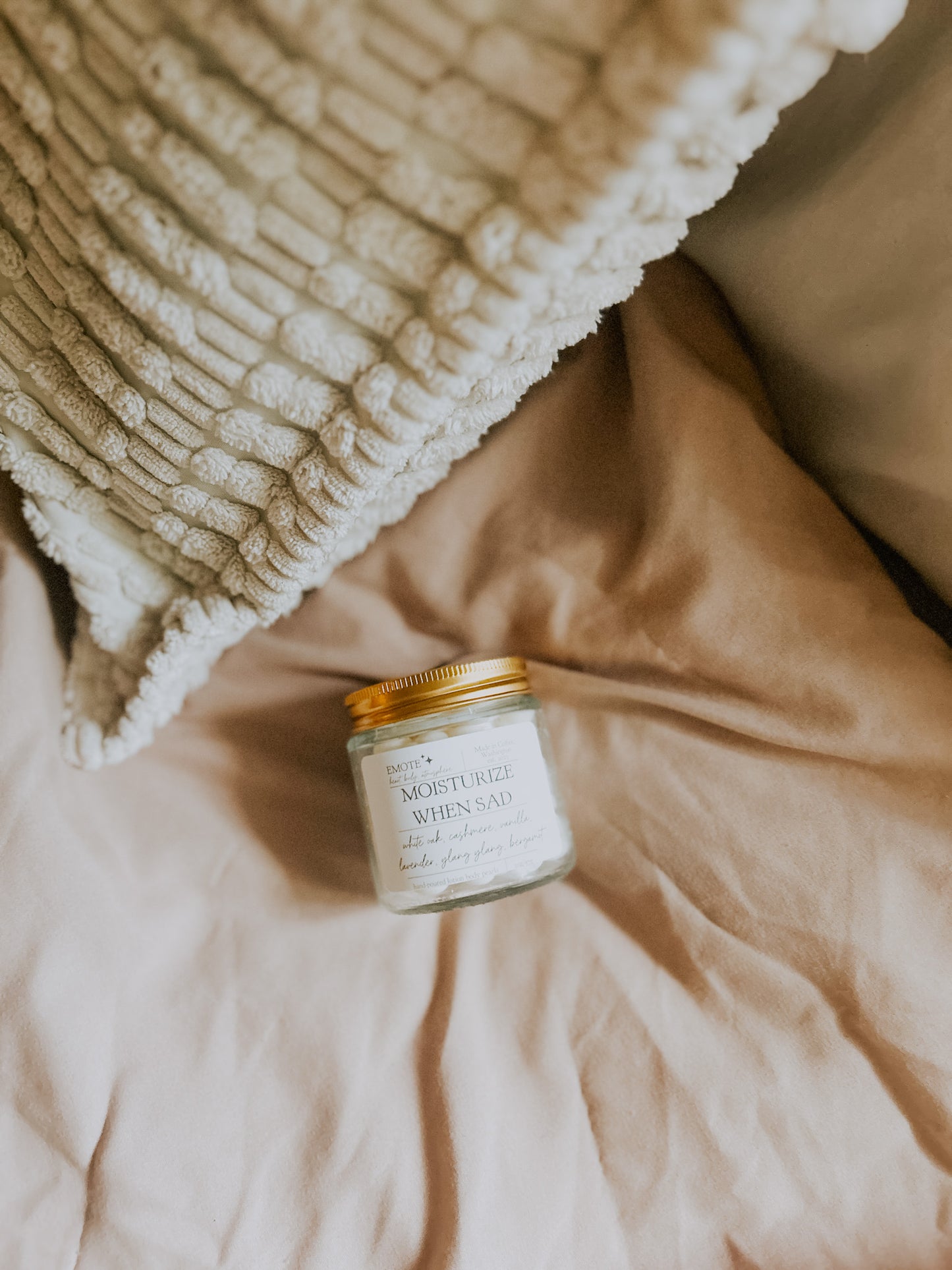 moisturize when sad lotion pearls