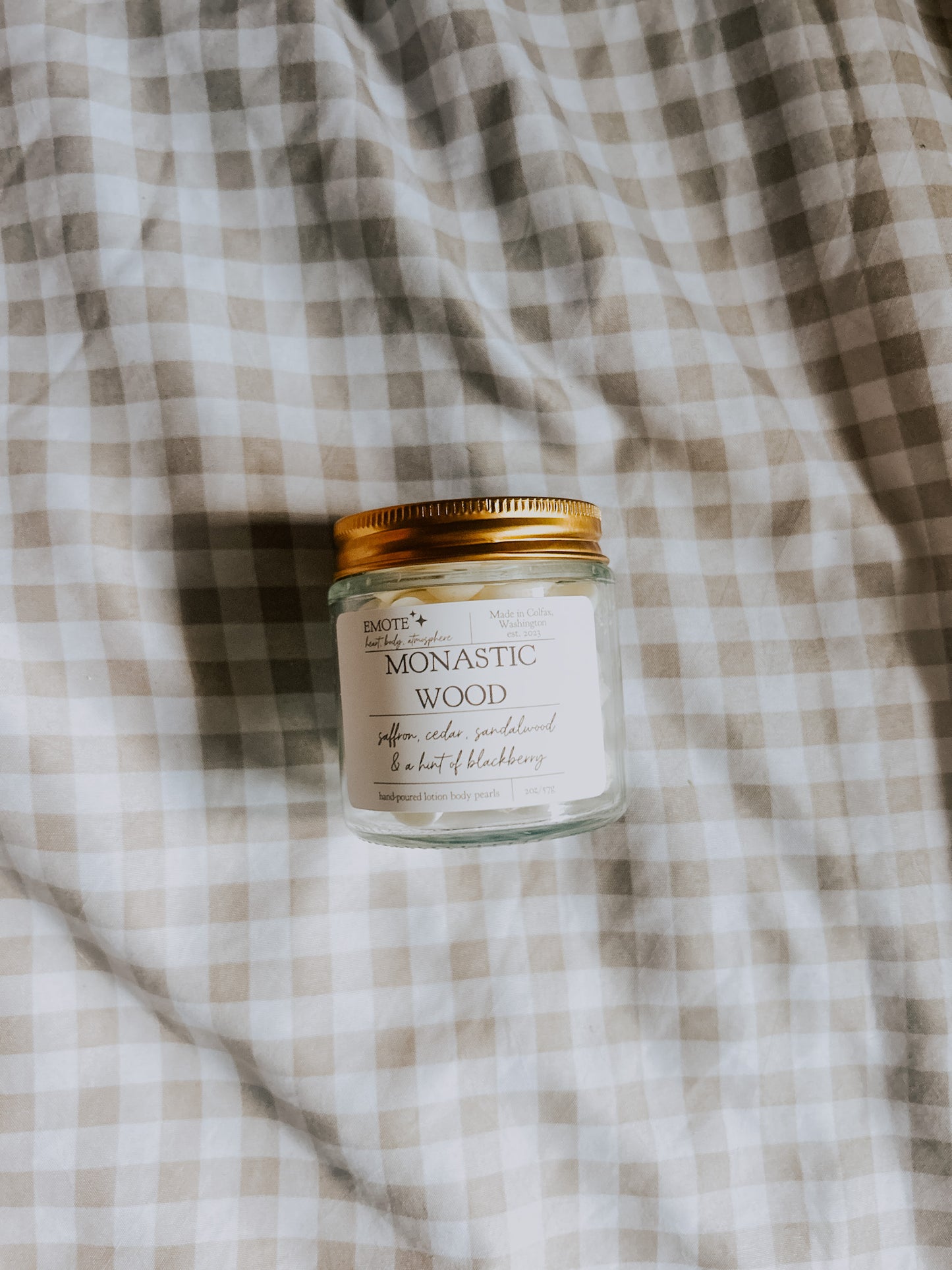 monastic wood lotion pearls