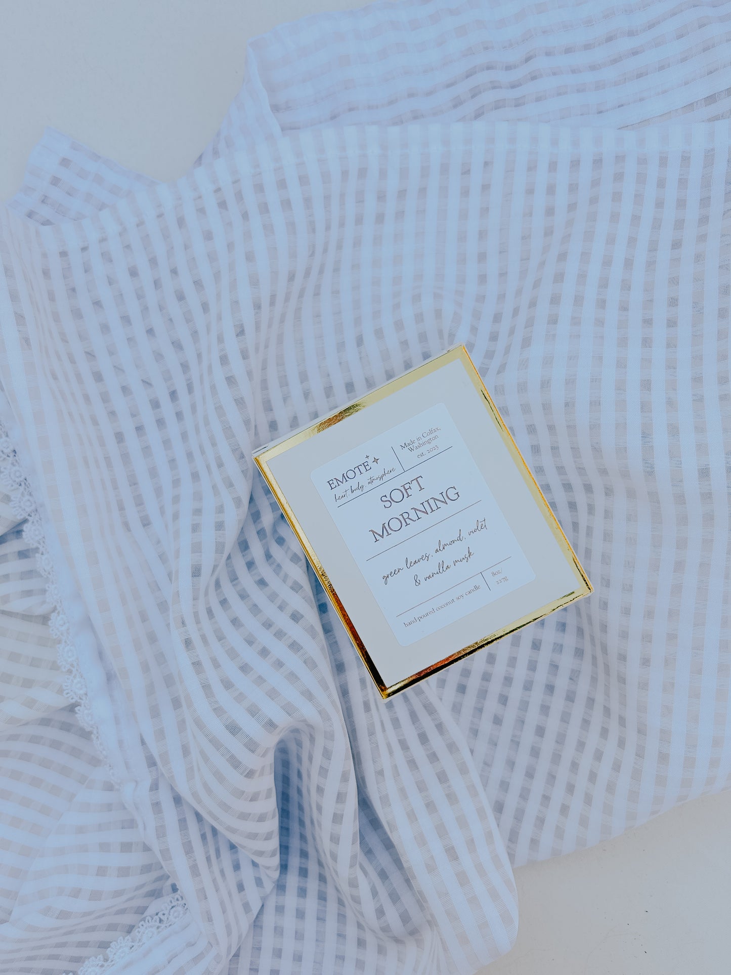 soft morning 8 oz soy candle