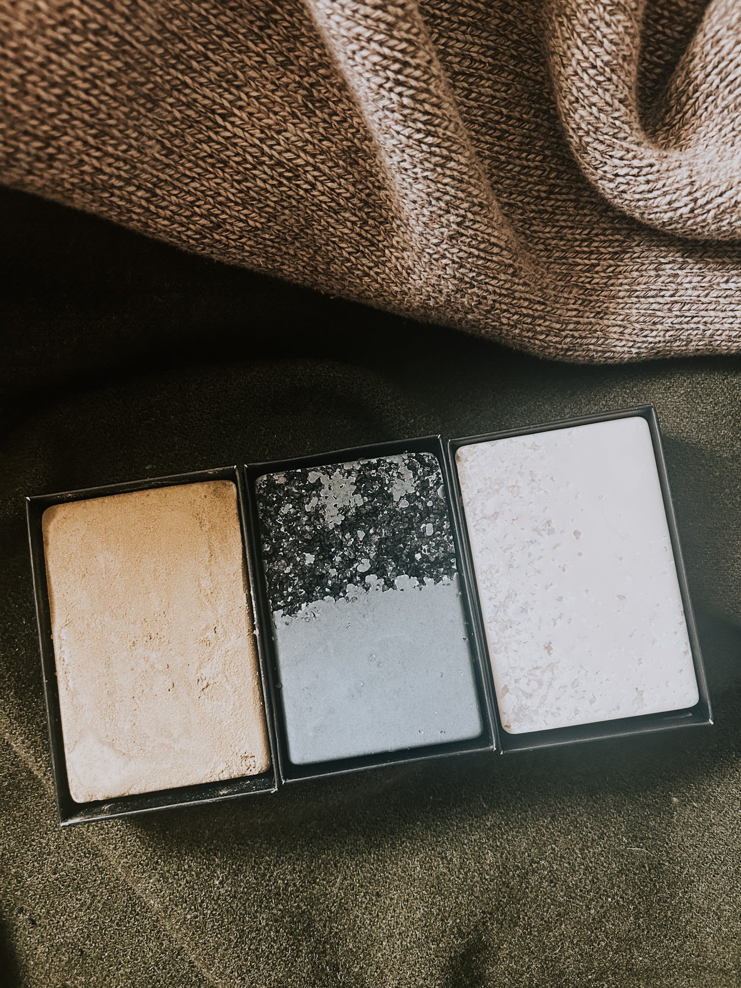 rare blue salt soap bar