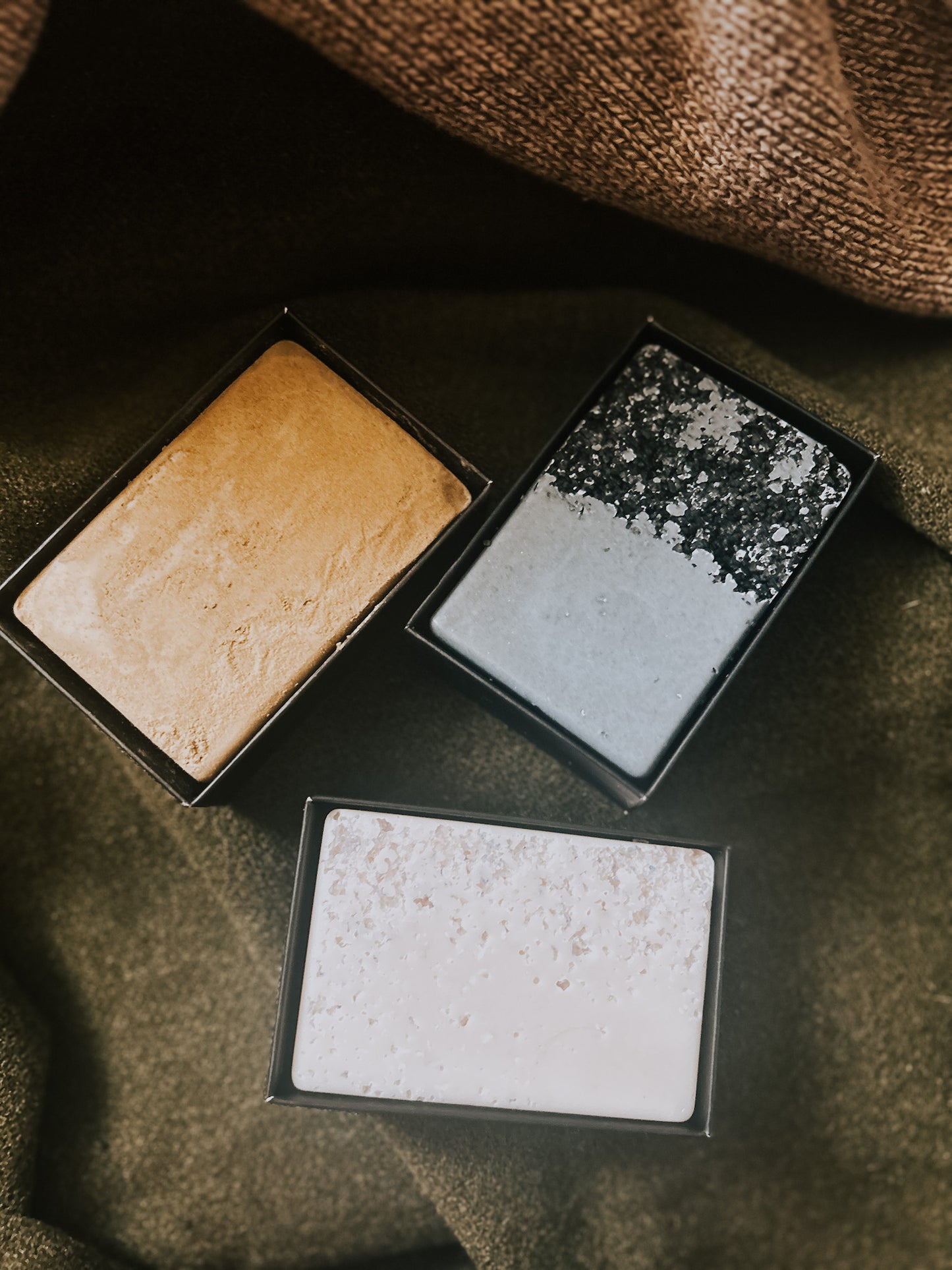 rare blue salt soap bar