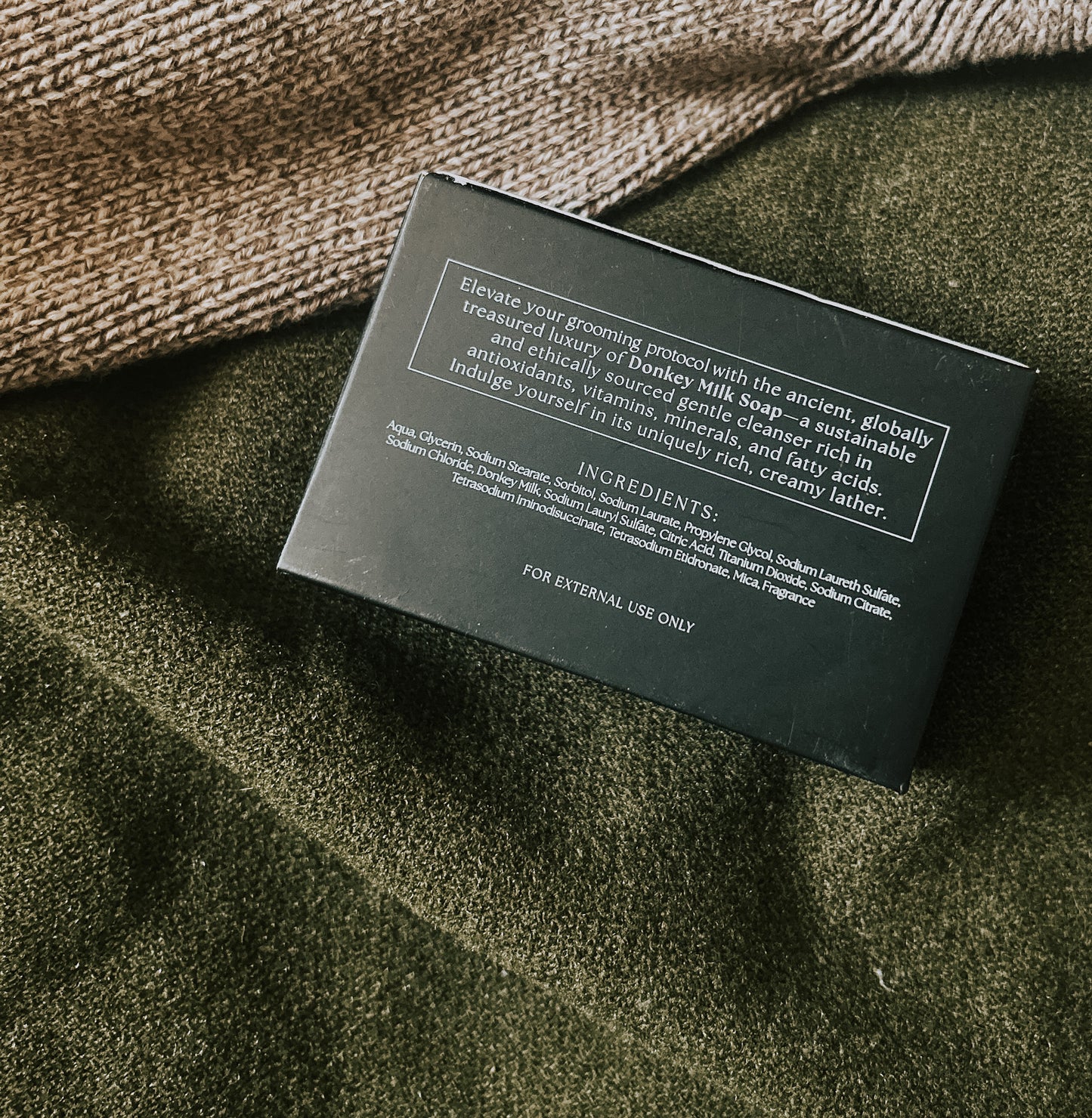 rare blue salt soap bar