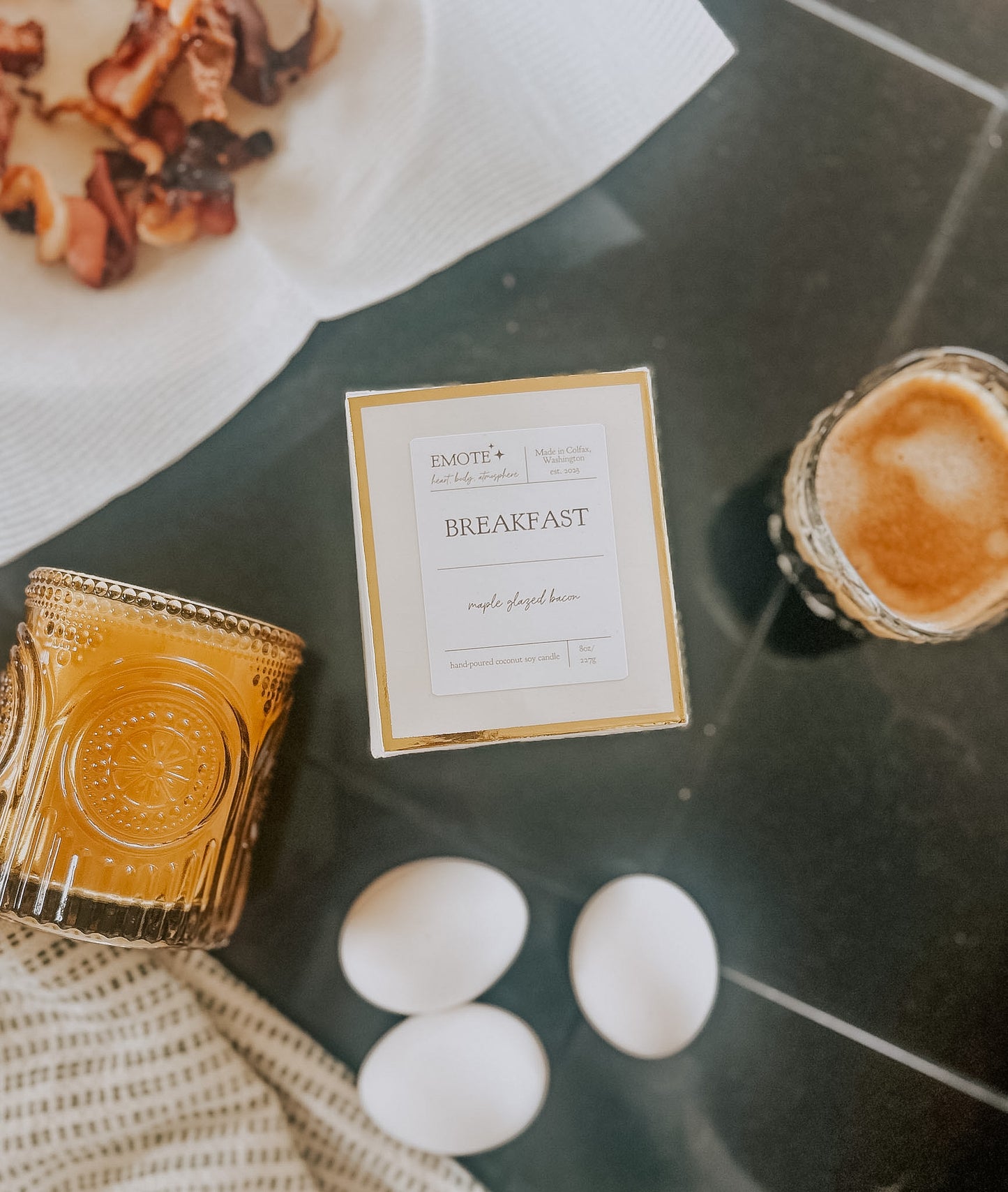 breakfast 8 oz soy candle