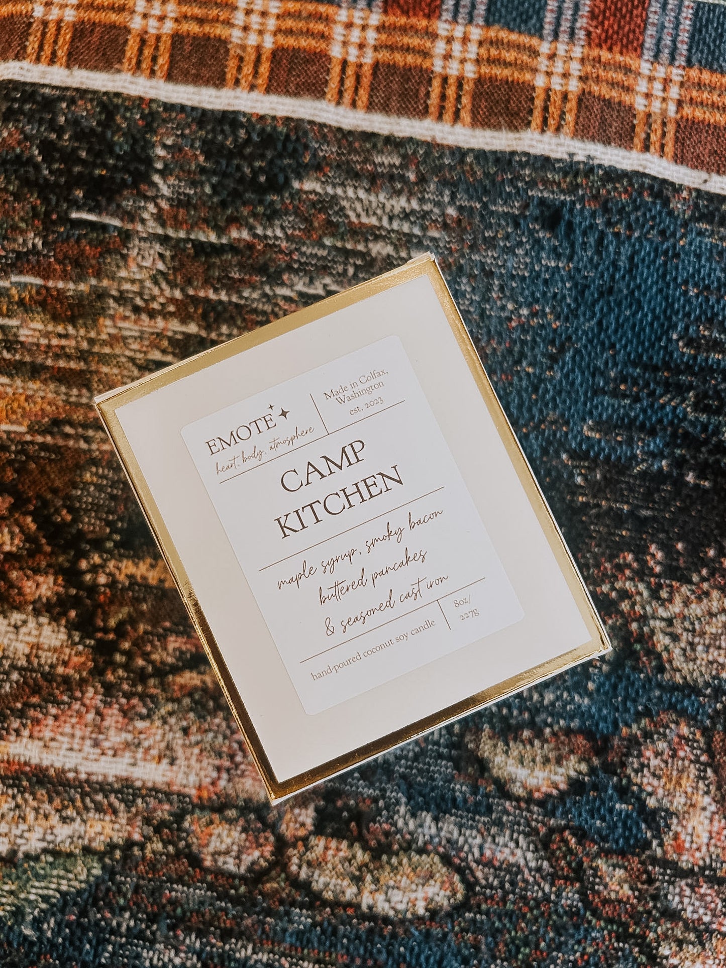 camp kitchen 8 oz soy candle