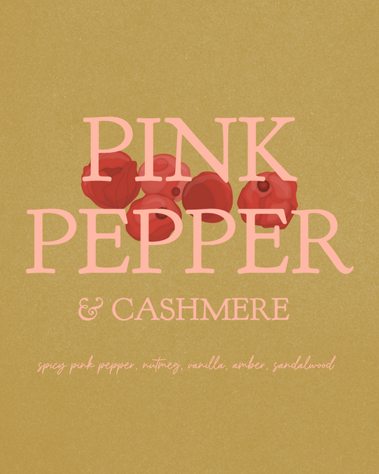 pink pepper & cashmere 8 oz soy candle