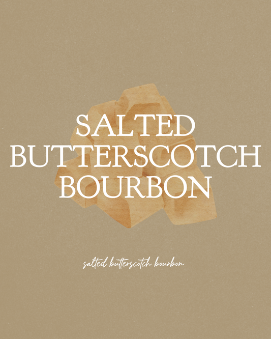 salted butterscotch bourbon 8 oz candle