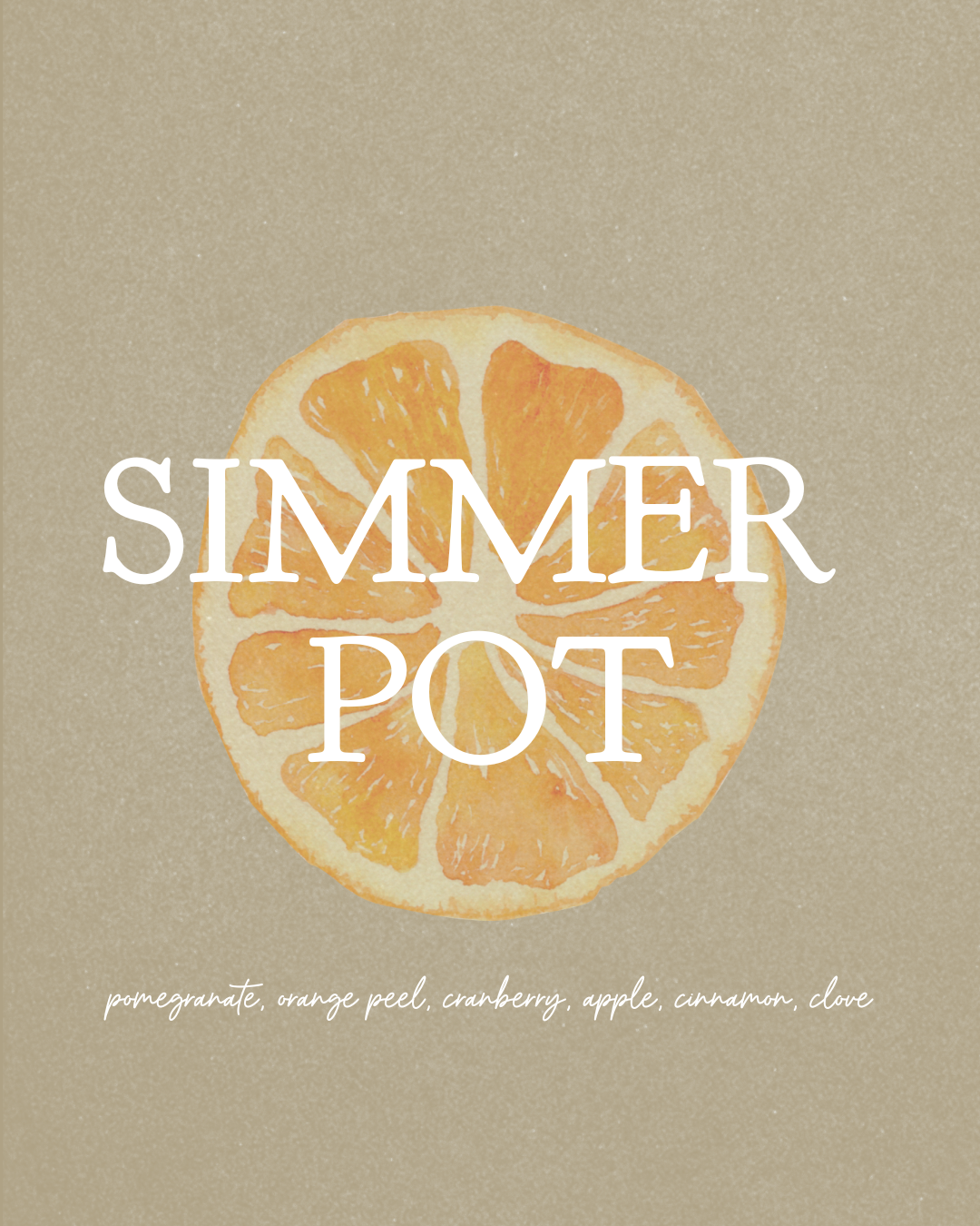 simmer pot 8 oz soy candle