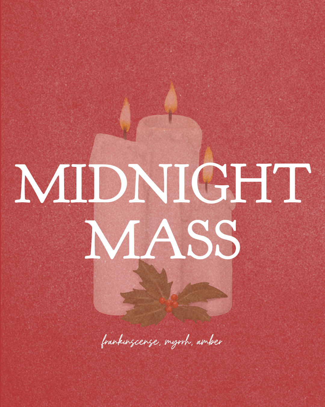midnight mass 8 oz soy candle
