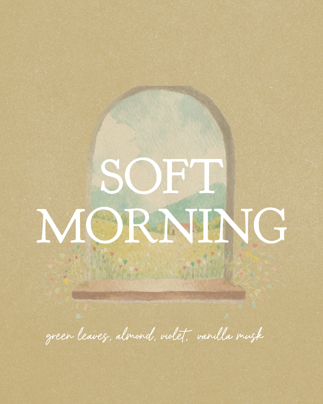soft morning 8 oz soy candle