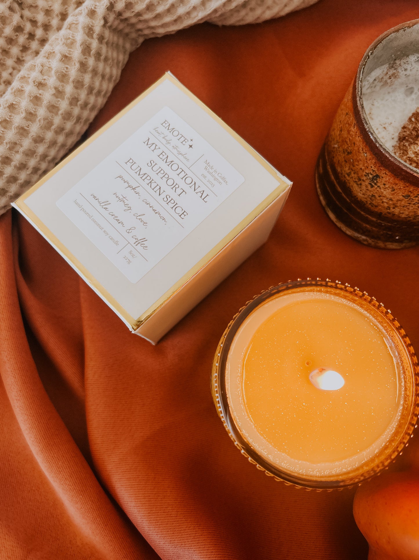 my emotional support pumpkin spice 8 oz soy candle