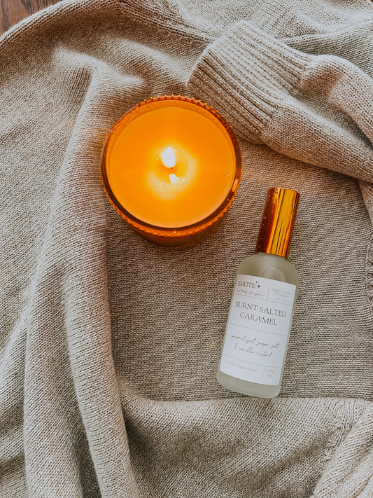 burnt salted caramel fragrance spray