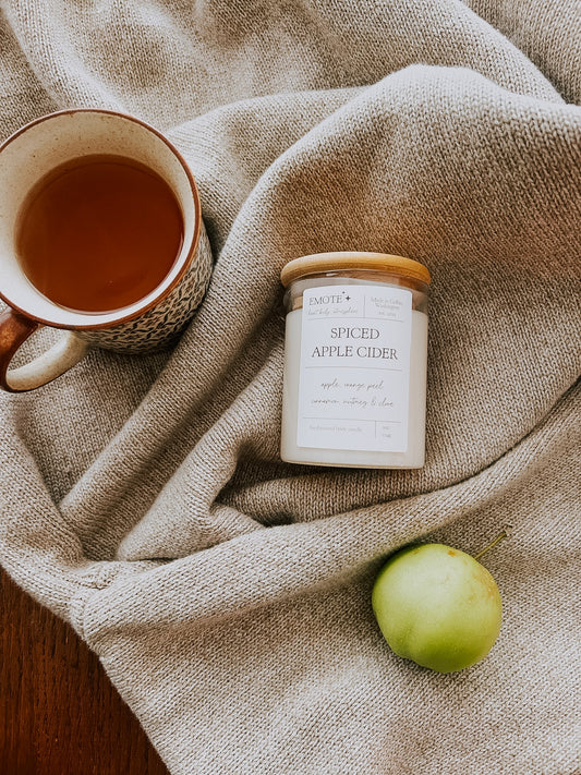 spiced apple cider body candle