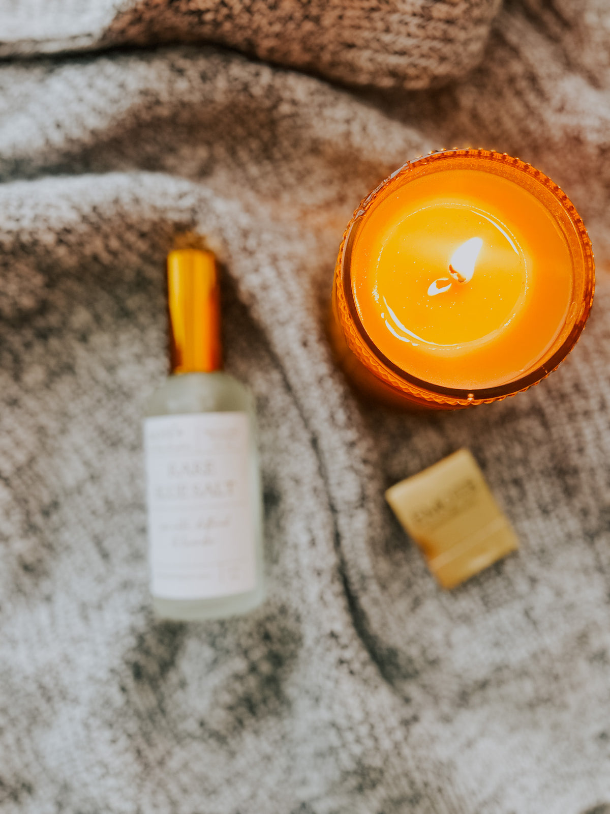rare blue salt 8 oz soy candle