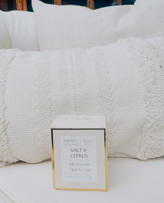 salt & citrus 8 oz soy candle