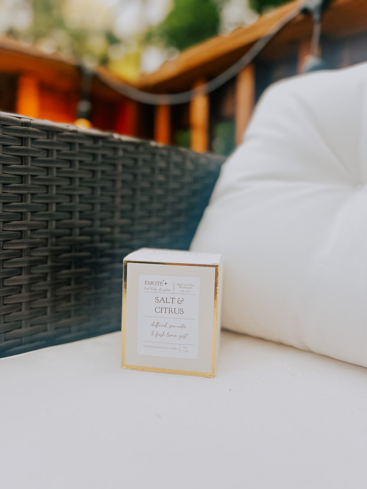 salt & citrus 8 oz soy candle