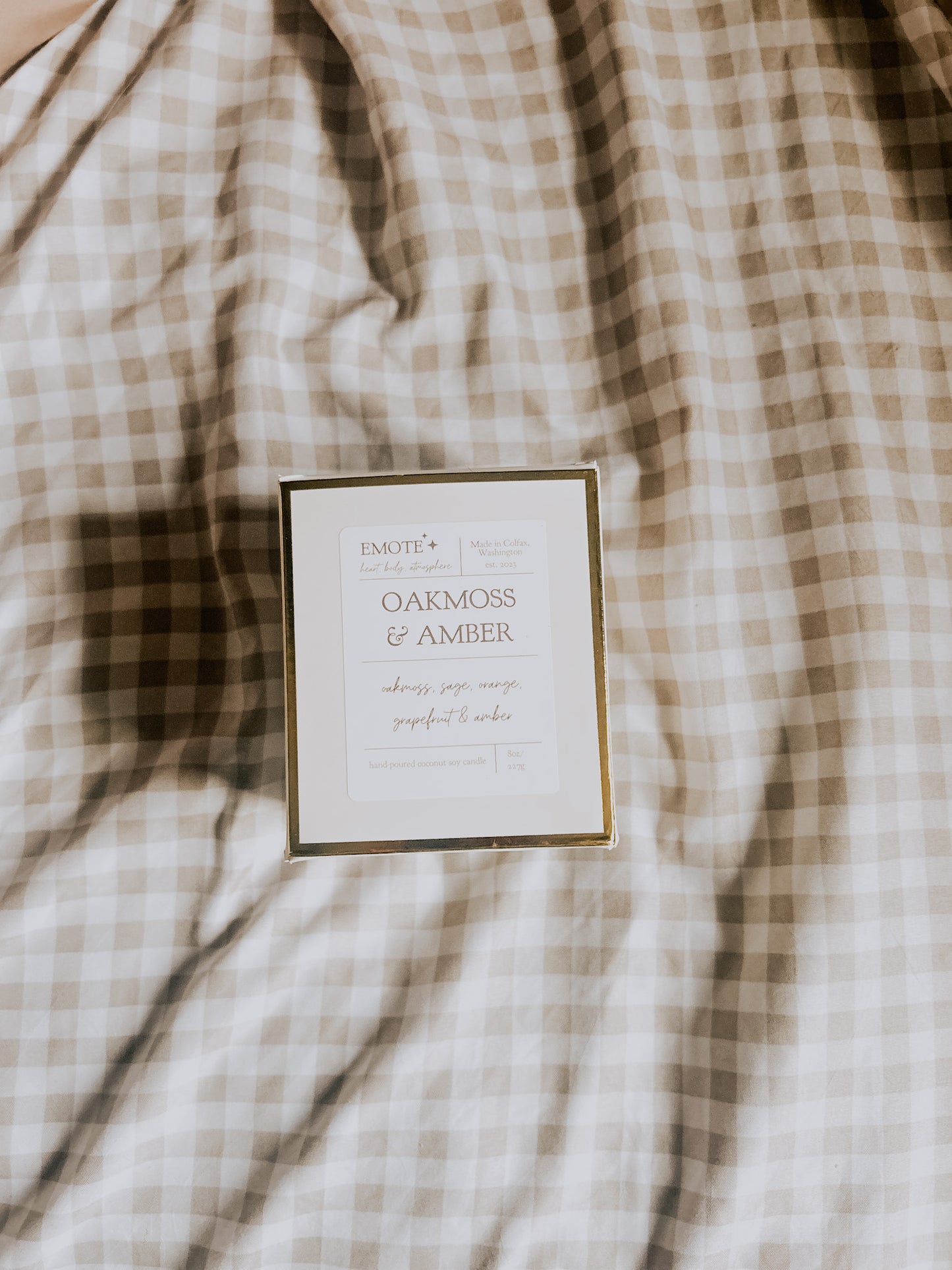oakmoss & amber 8 oz soy candle