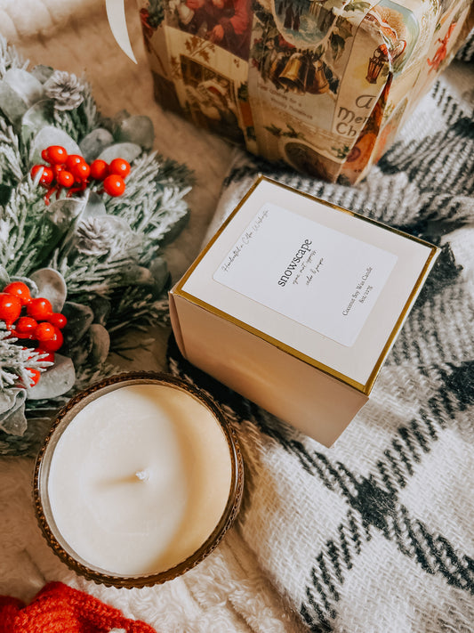 snowscape 8 oz soy candle