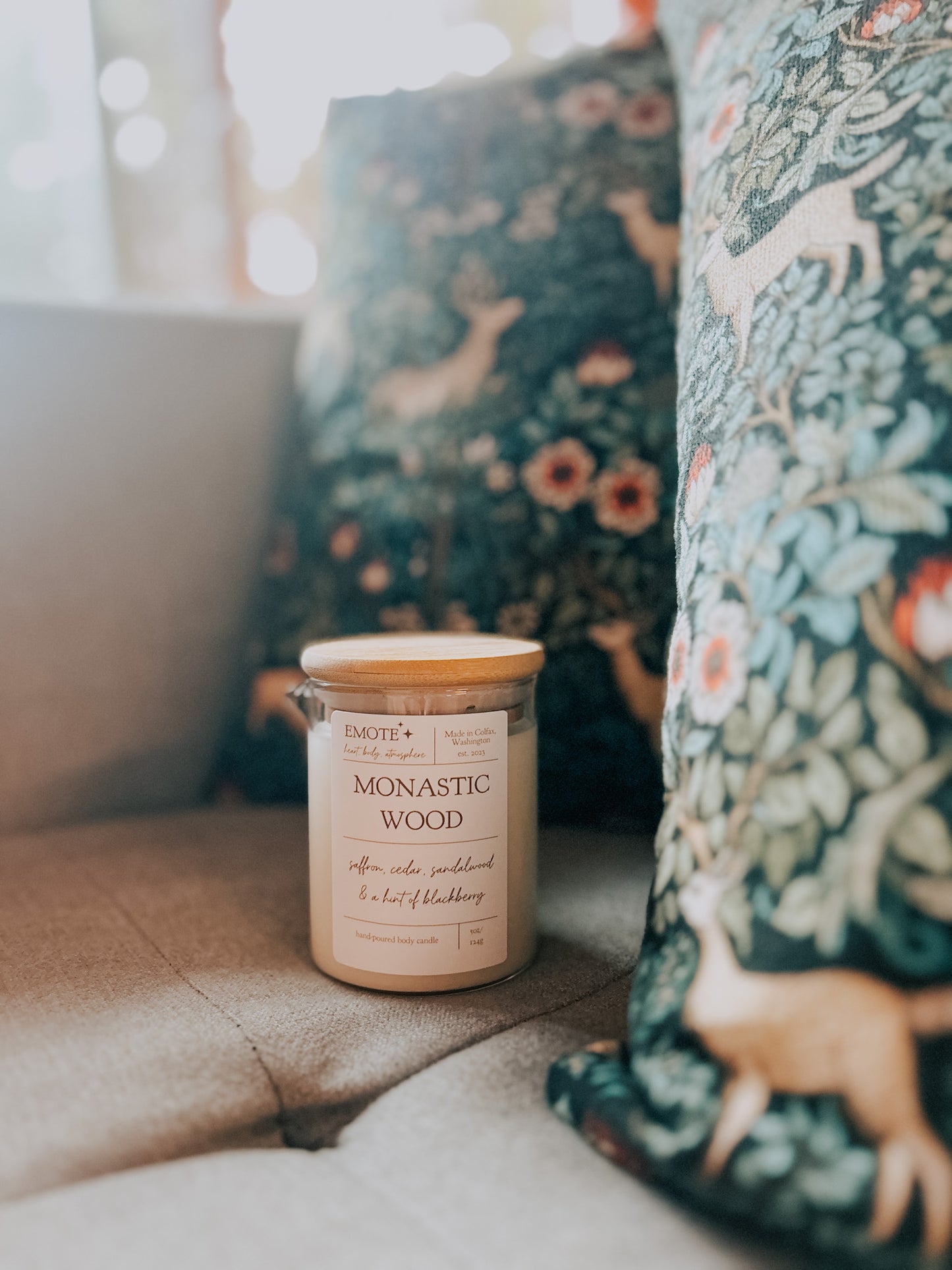 monastic wood body candle