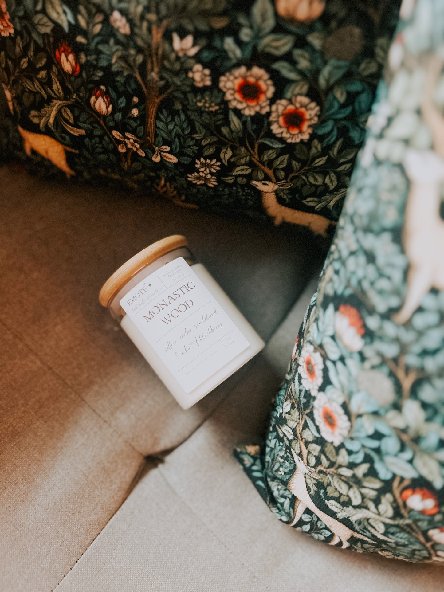 monastic wood body candle