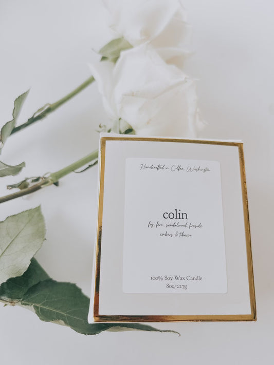 colin 8 oz soy candle