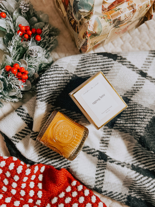 eggnog latte 8 oz soy candle