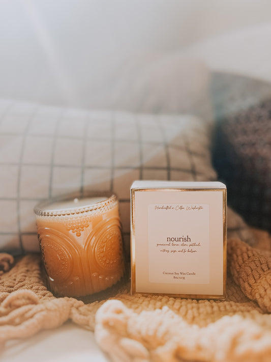 nourish 8 oz soy candle