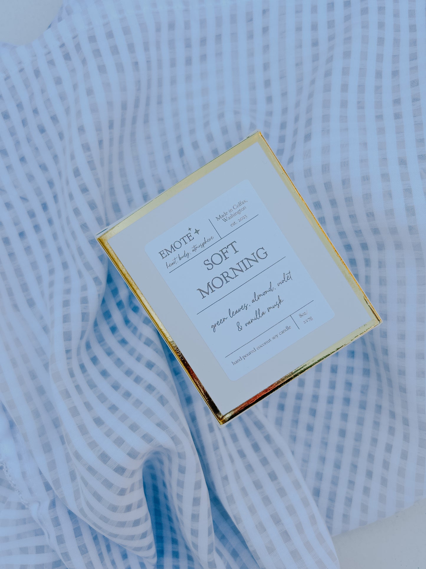 soft morning 8 oz soy candle
