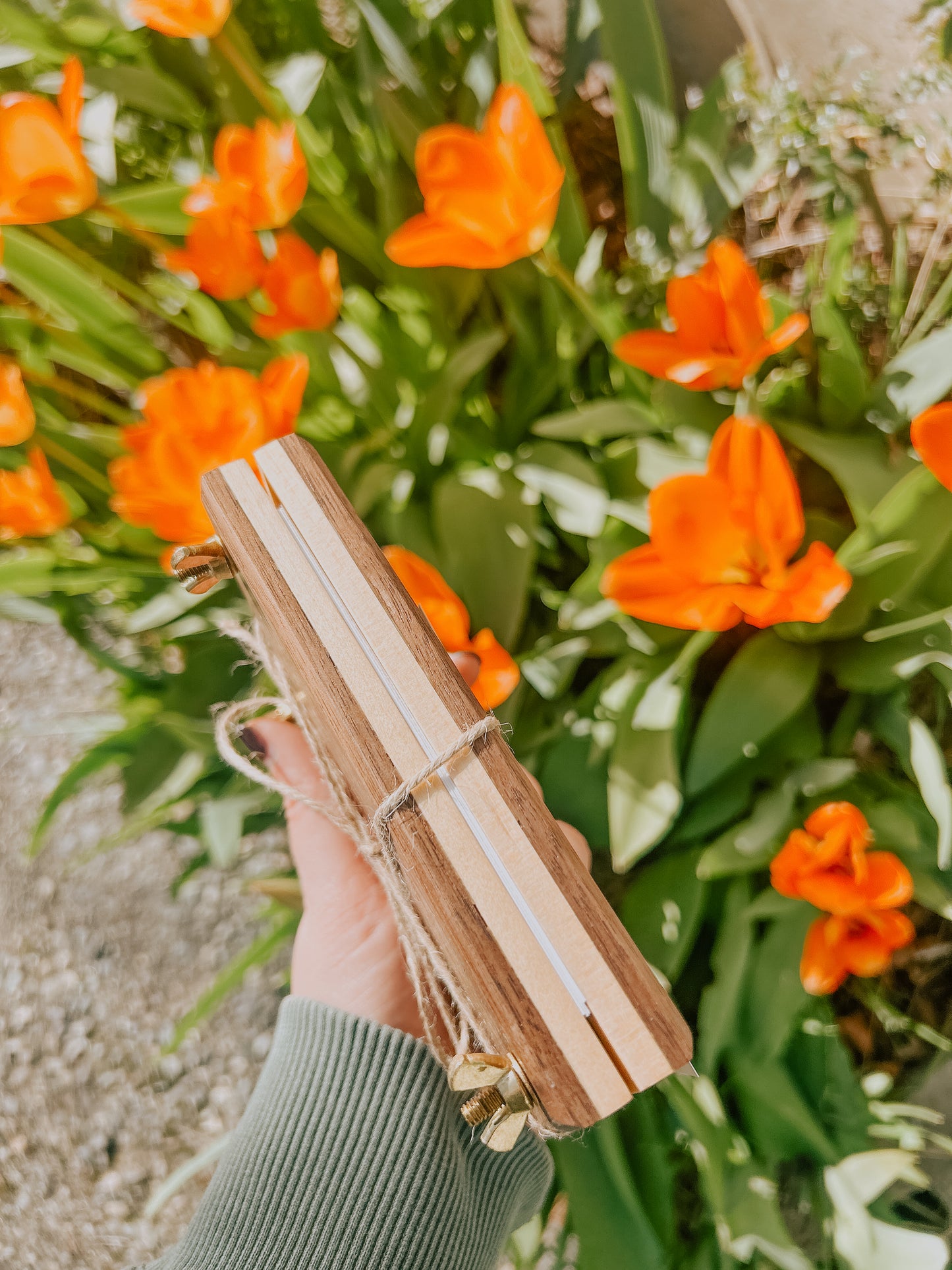 wooden flower press