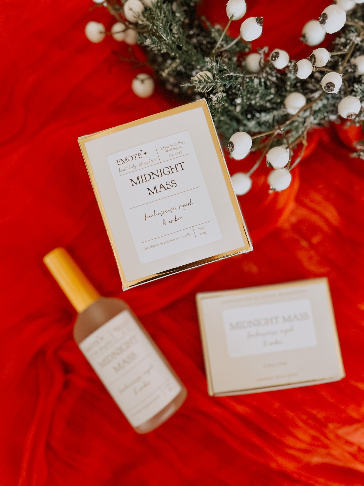 midnight mass 8 oz soy candle