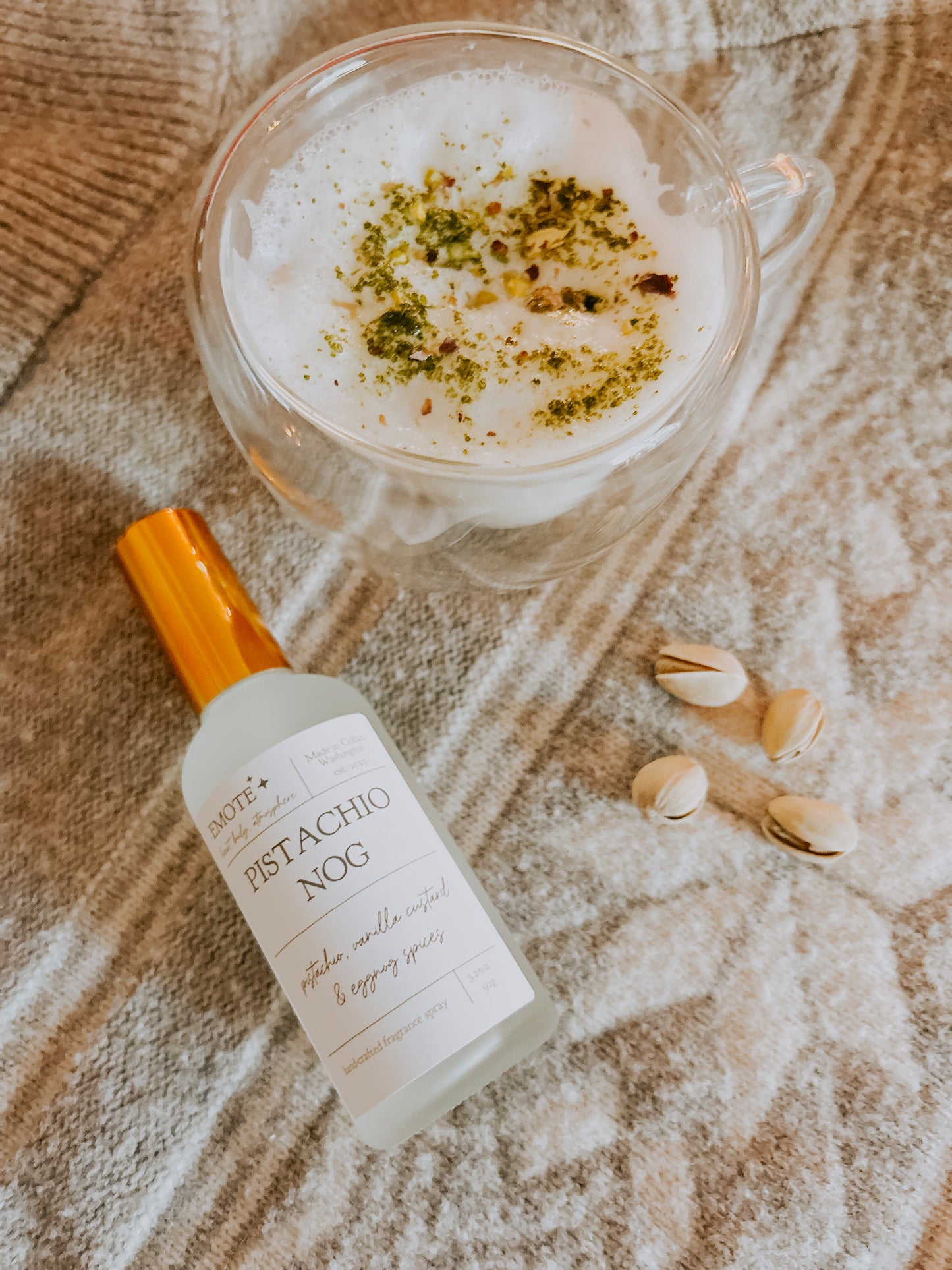 pistachio nog fragrance spray